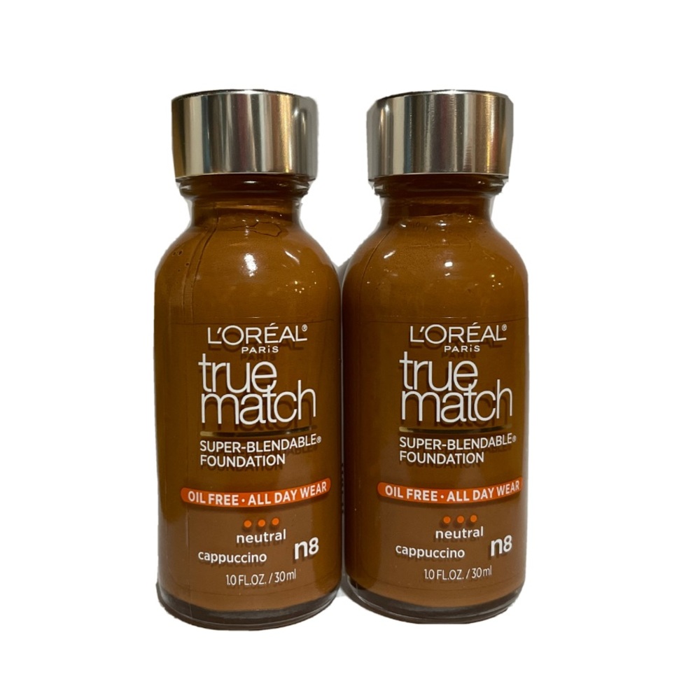 COPY - Lot of 2 L'Oreal Pairs True Match Super Blendable Makeup n8 Cappuccino O…